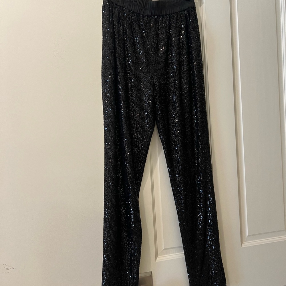 Black Sequin Pants